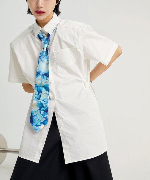 Blue Marble Wave Tie